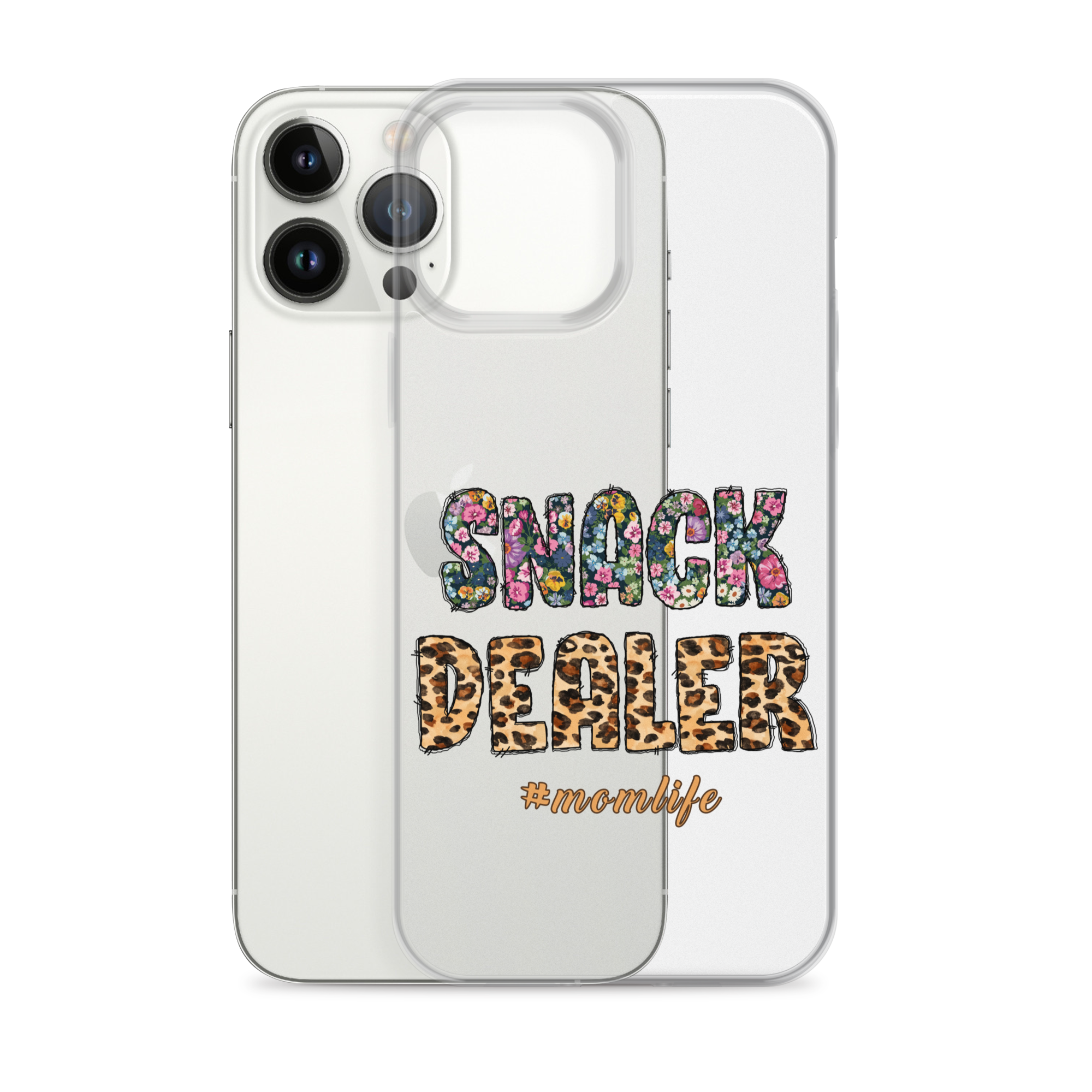 Snack Dealer #Momlife Clear Case for iPhone®