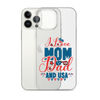 I Love Mom, Dad And USA Clear Case for iPhone®