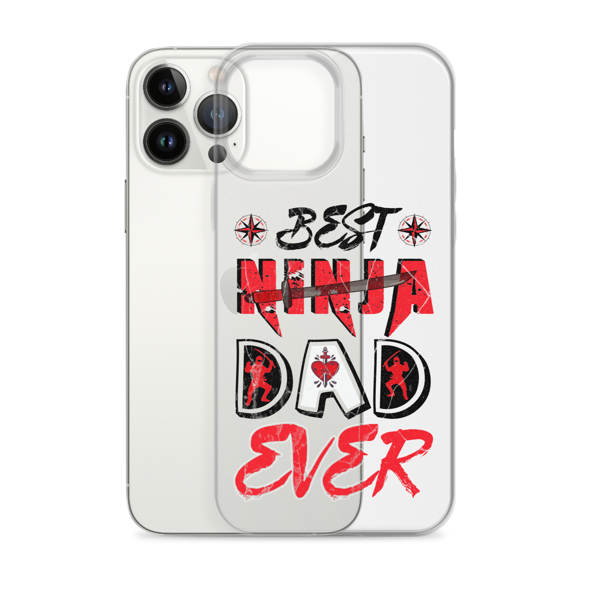 Best Ninja Dad Ever Clear Case for iPhone®