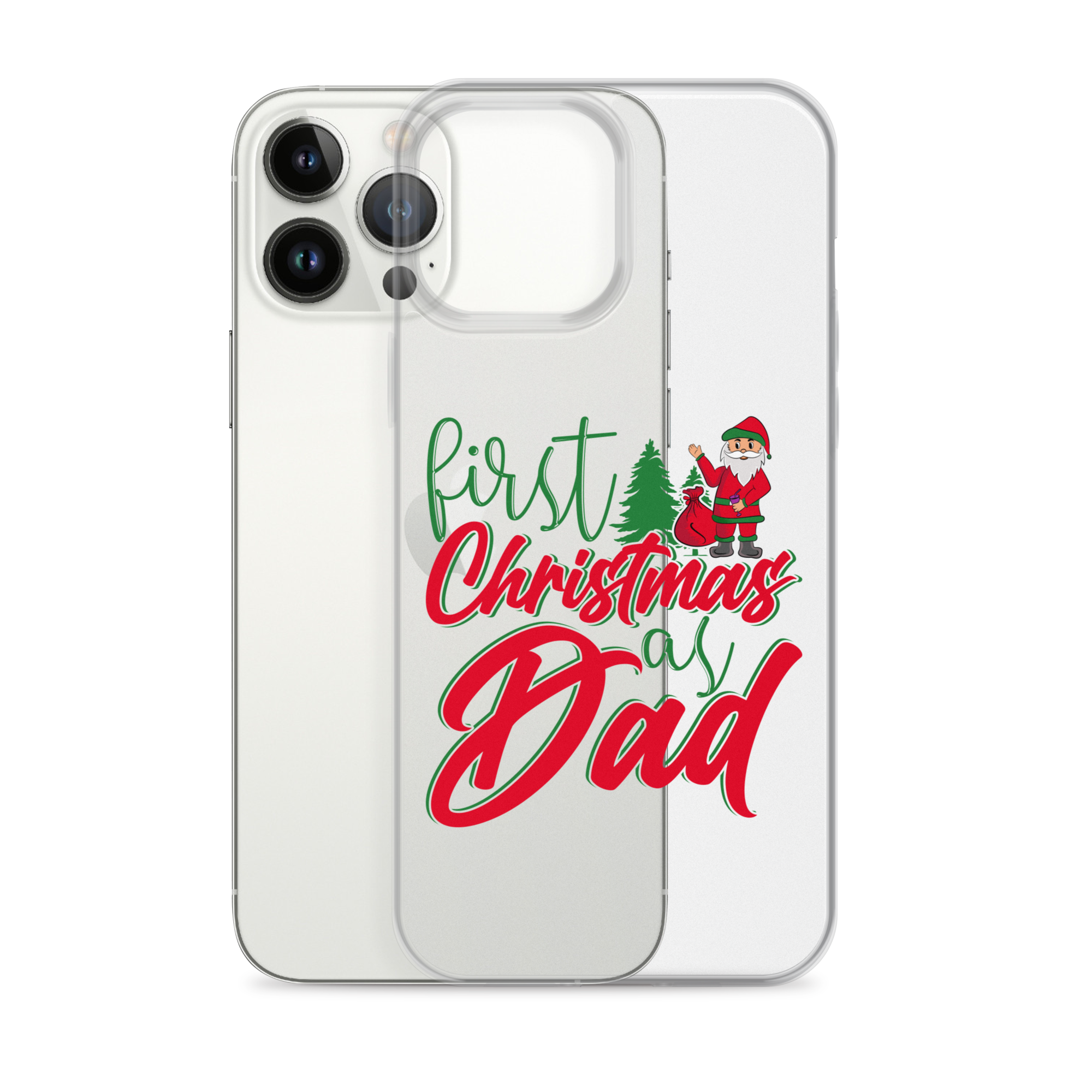 First Christmas As Dad Clear Case for iPhone®