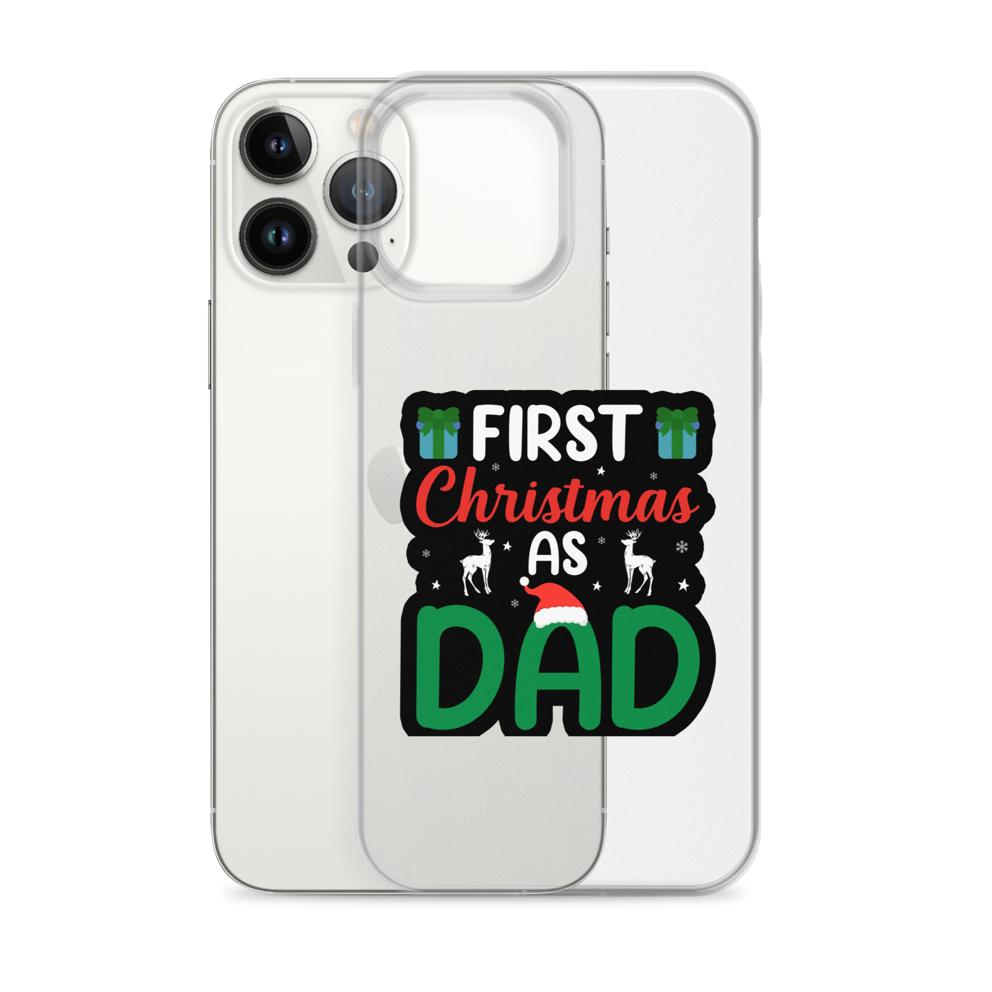 First Christmas As Dad Clear Case for iPhone®