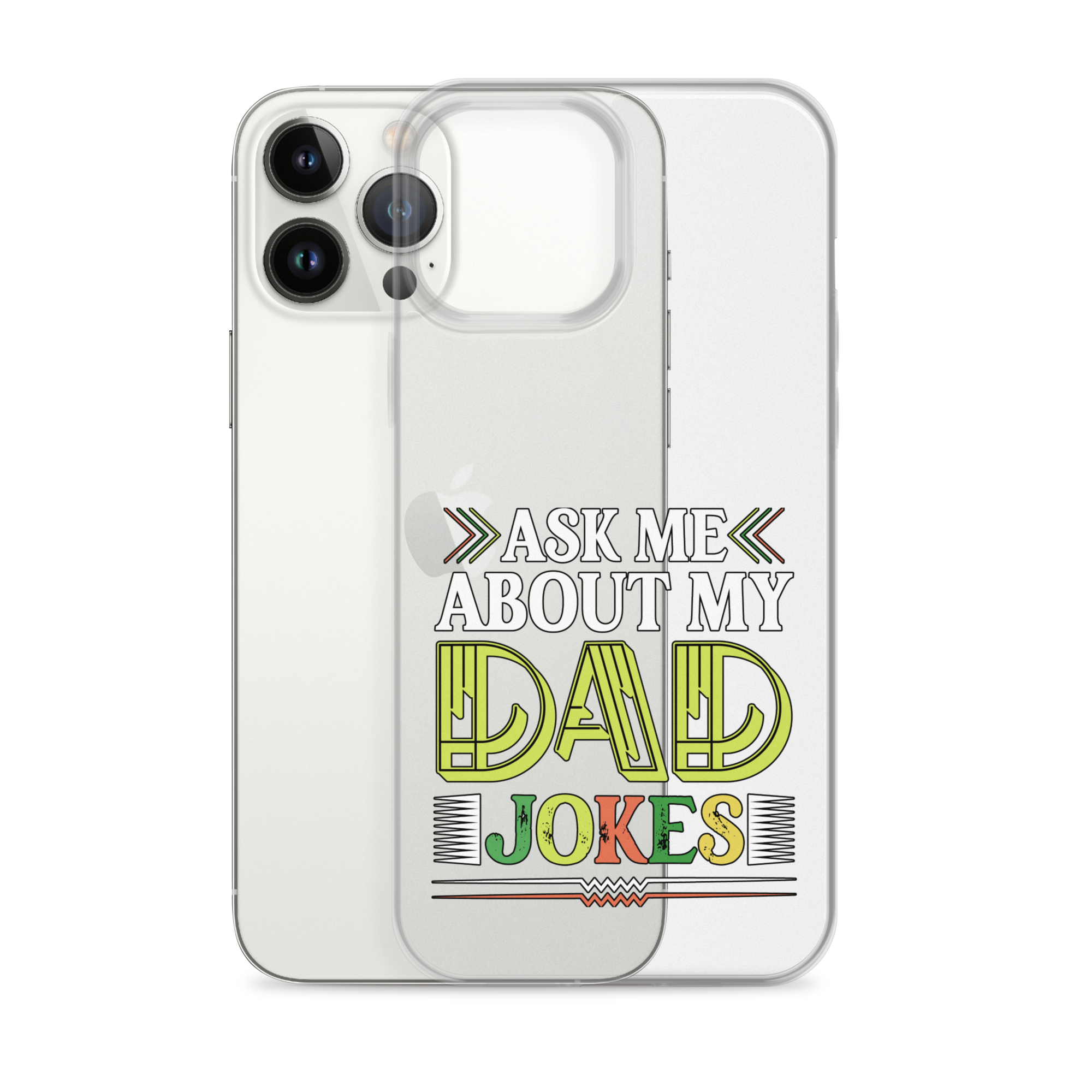 Ask Me About My Dad Jokes Clear Case for iPhone®