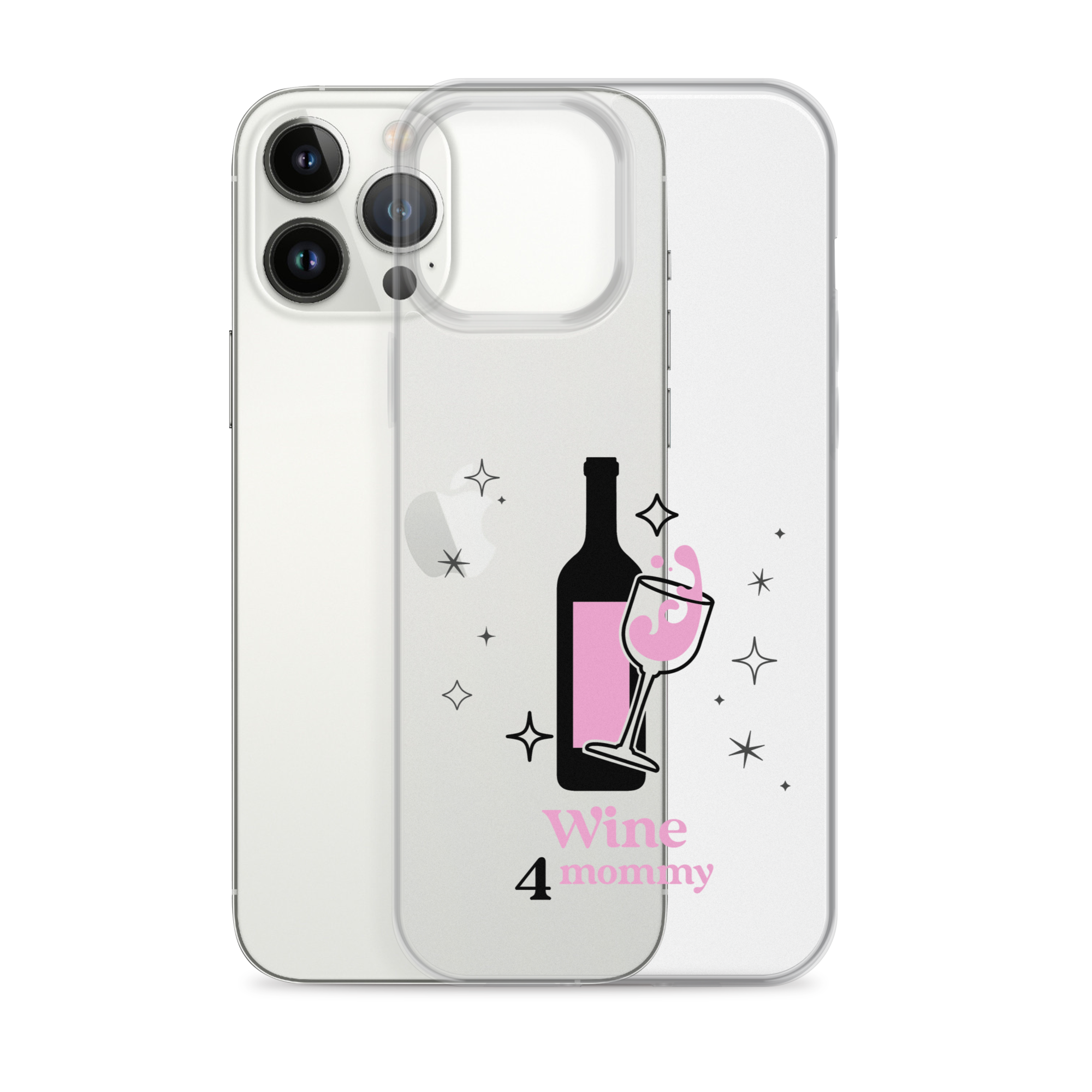 Wine For Mommy Clear Case for iPhone®