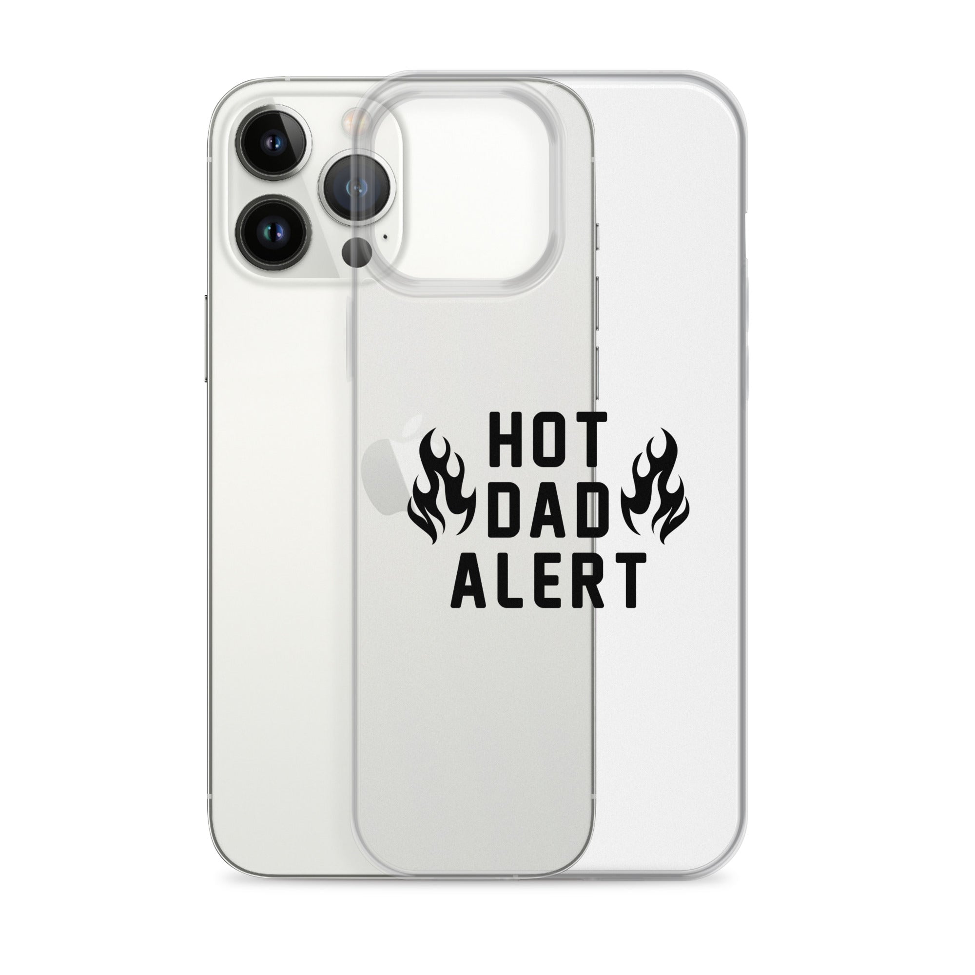 Hot Dad Alert Clear Case for iPhone®