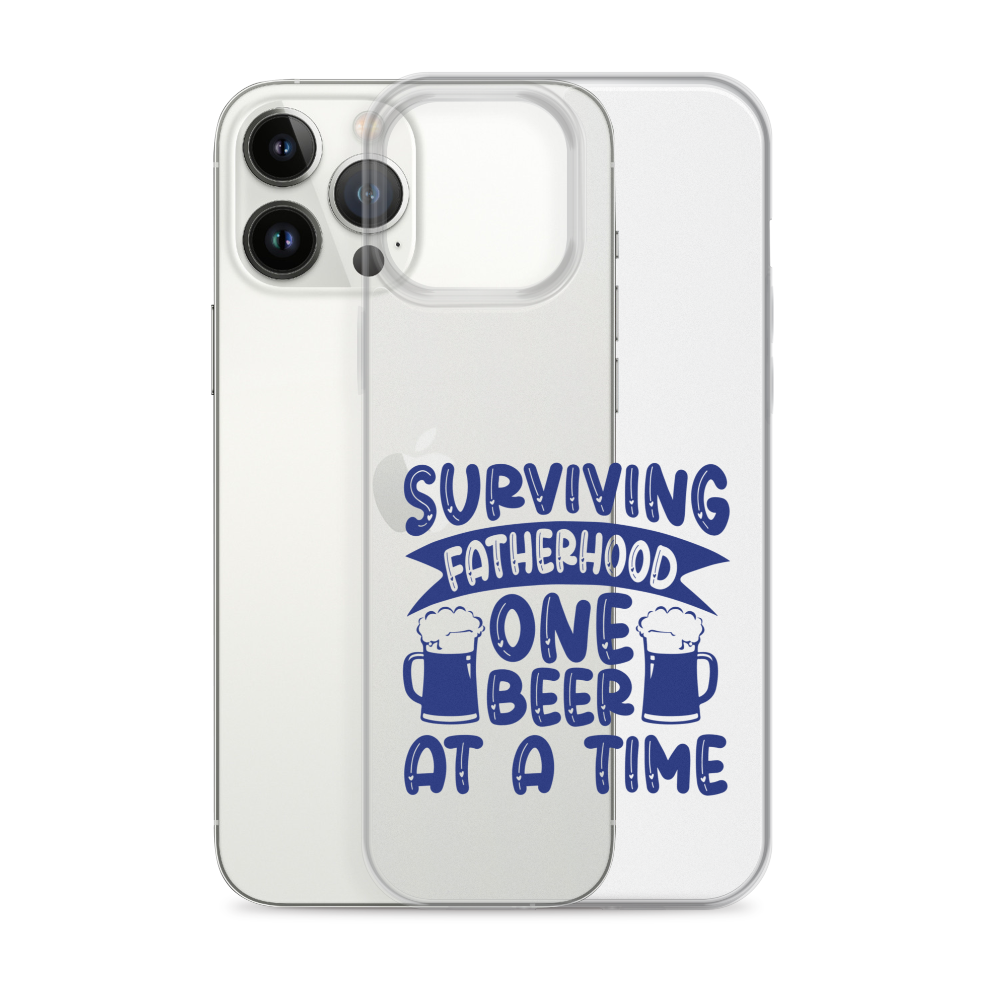 Surviving Fatherhood One Beer At A time Clear Case for iPhone®