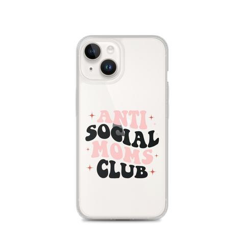 Anti Social Moms Club Clear Case for iPhone®