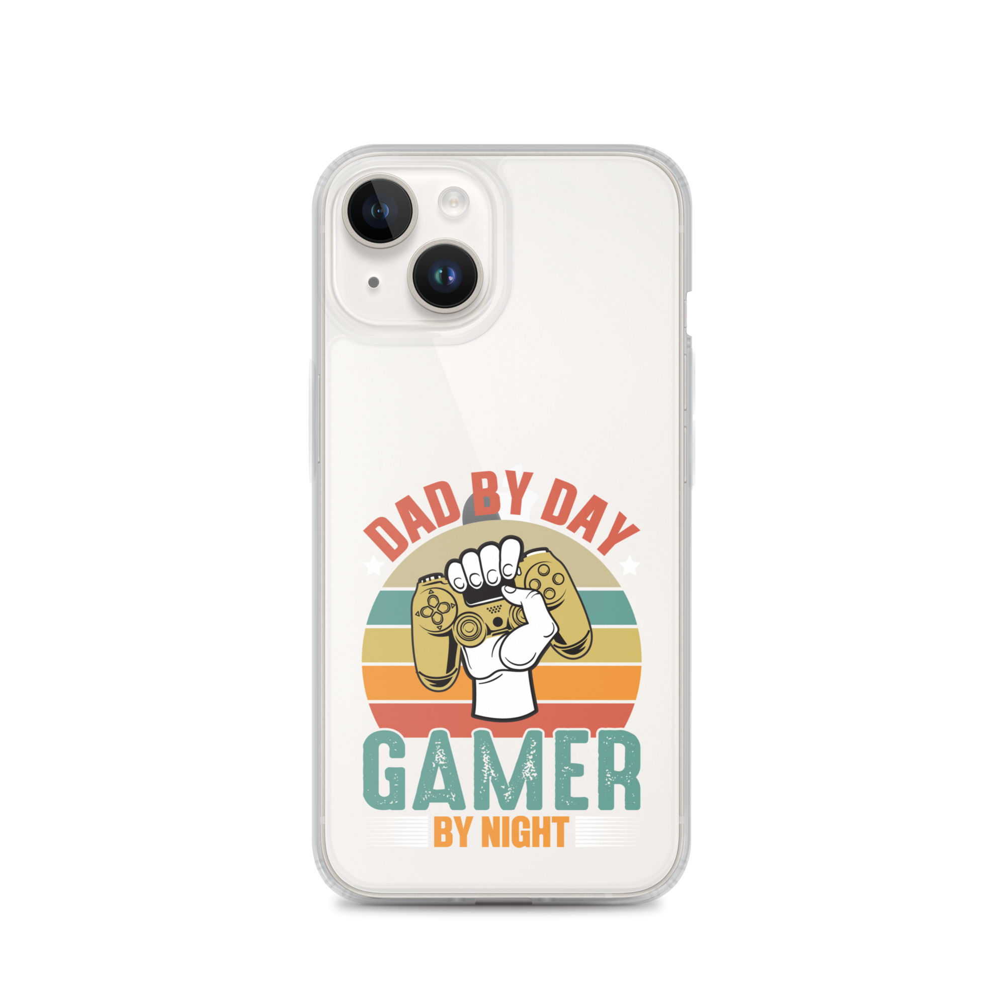 Dad By Day Gamer By Night Clear Case for iPhone®