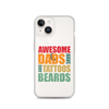 Awesome Dads Tattoos Beards Clear Case for iPhone®