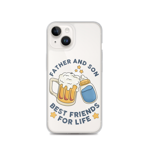 Father And Son Best Friends For Life Clear Case for iPhone®