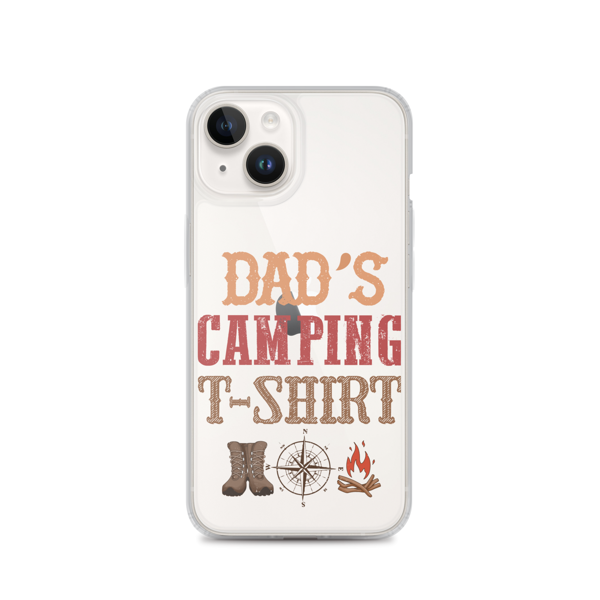 Dad's Camping T-Shirt Clear Case for iPhone®