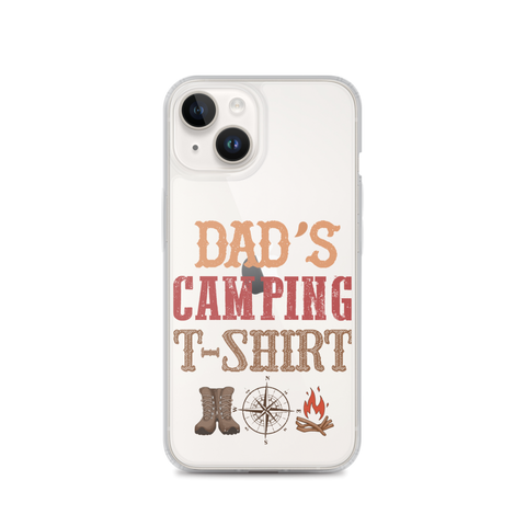 Dad's Camping T-Shirt Clear Case for iPhone®