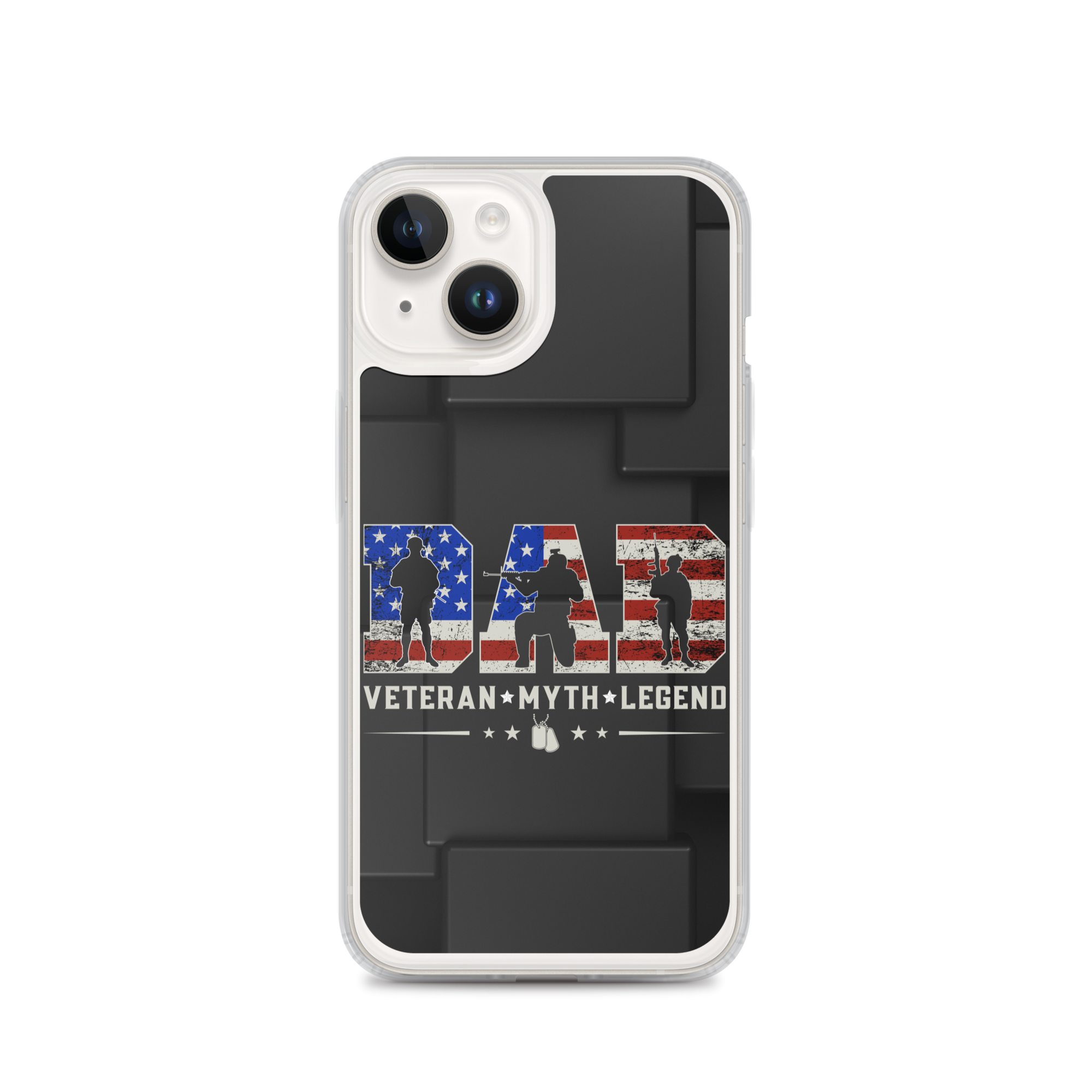 Dad Veteran Myth Legend Clear Case for iPhone®