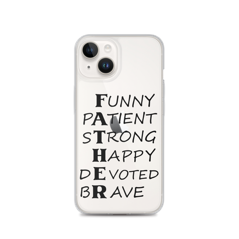 Funny Patient Strong Happy Devoted Brave Clear Case for iPhone®