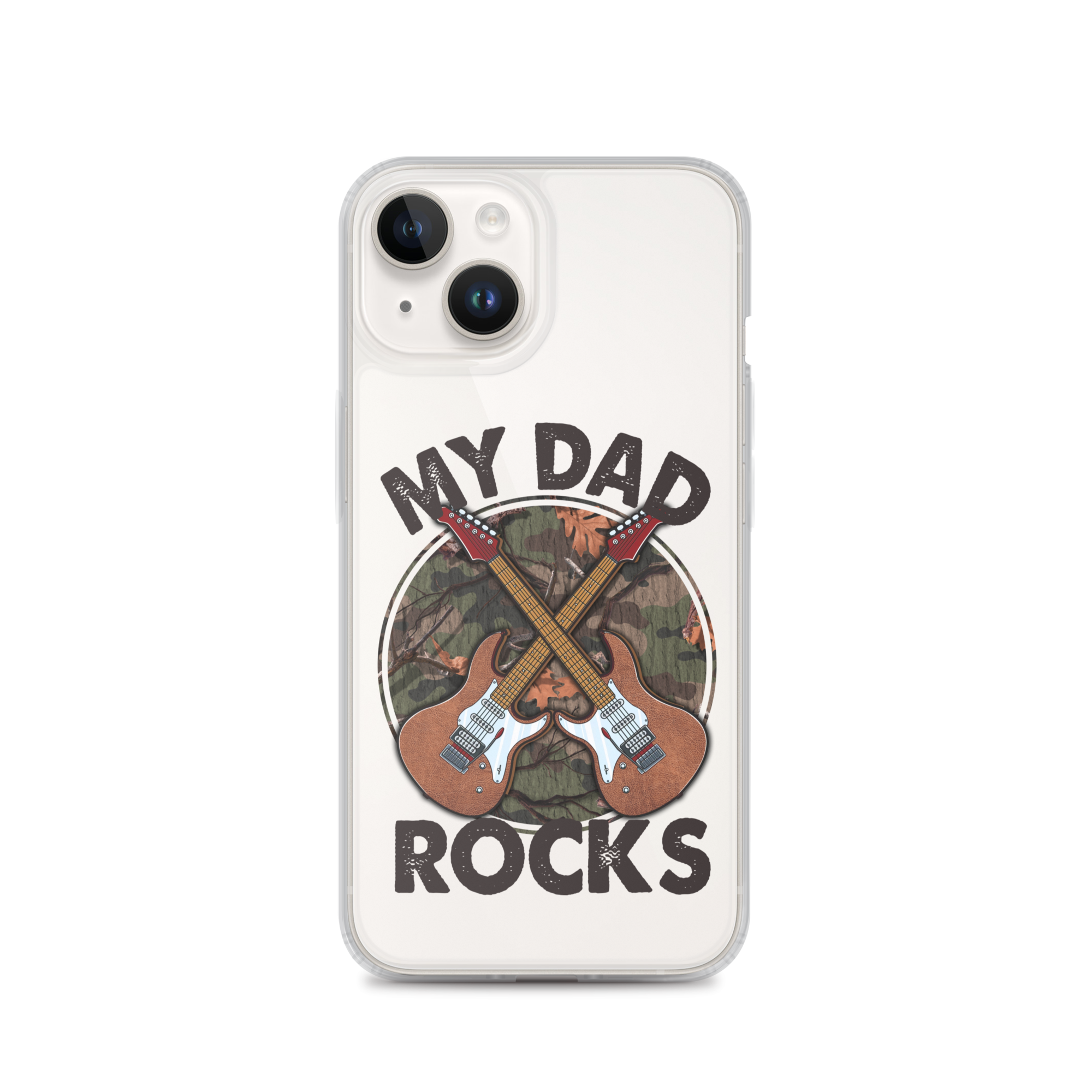 My Dad Rocks Clear Case for iPhone®