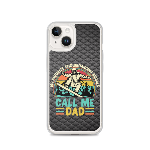 My Favorite Snowboarding Buddies Call Me Dad Clear Case for iPhone®