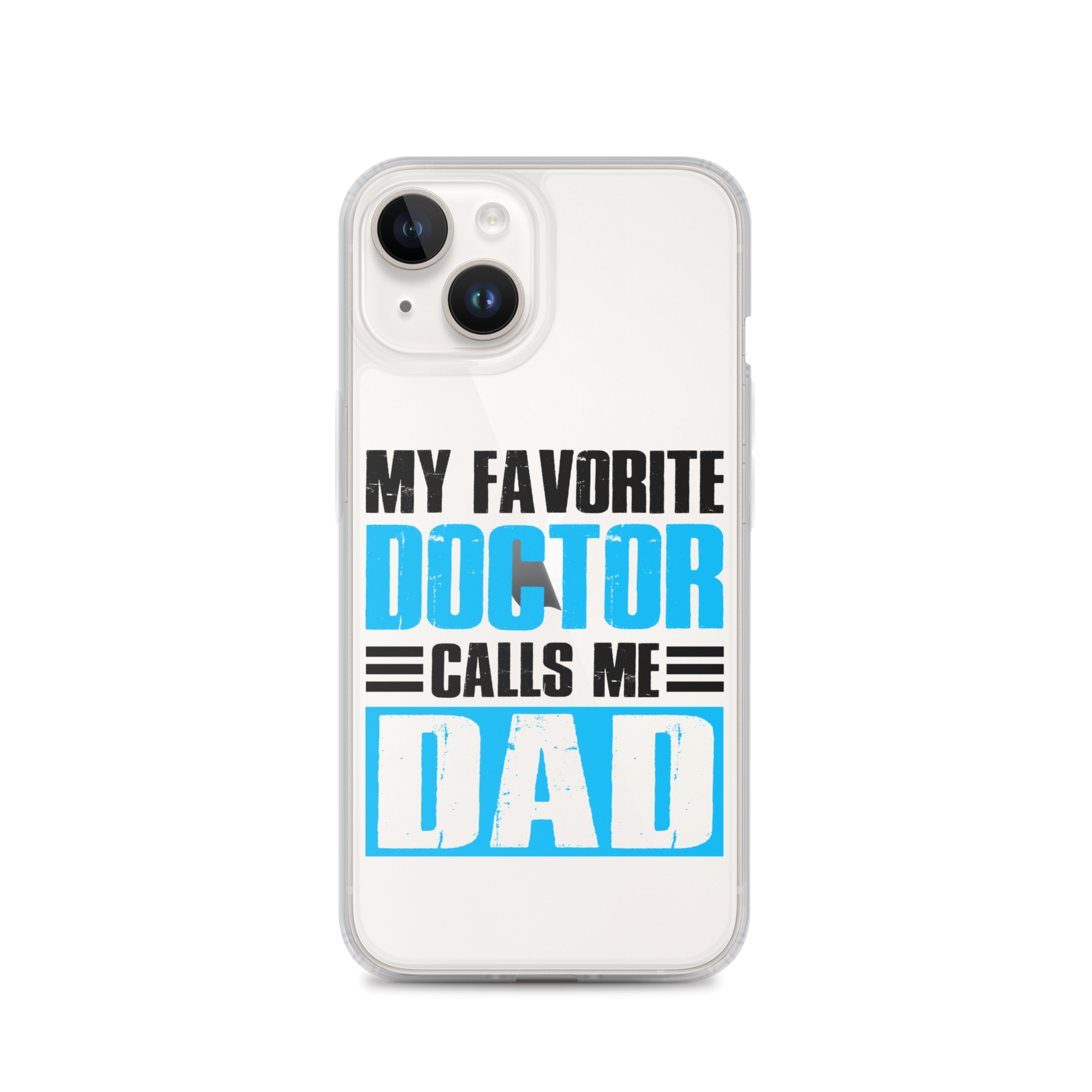 Mer Dad Don't Mess With My Mermaid Clear Case for iPhone®