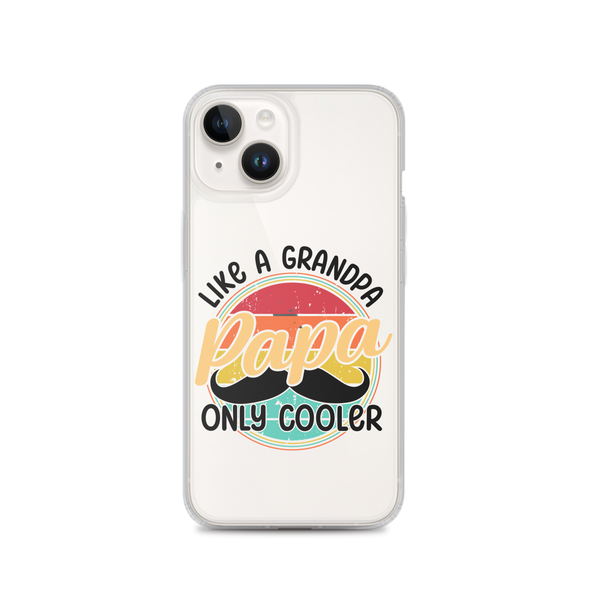 Papa Like A Grandpa Only Cooler Clear Case for iPhone®