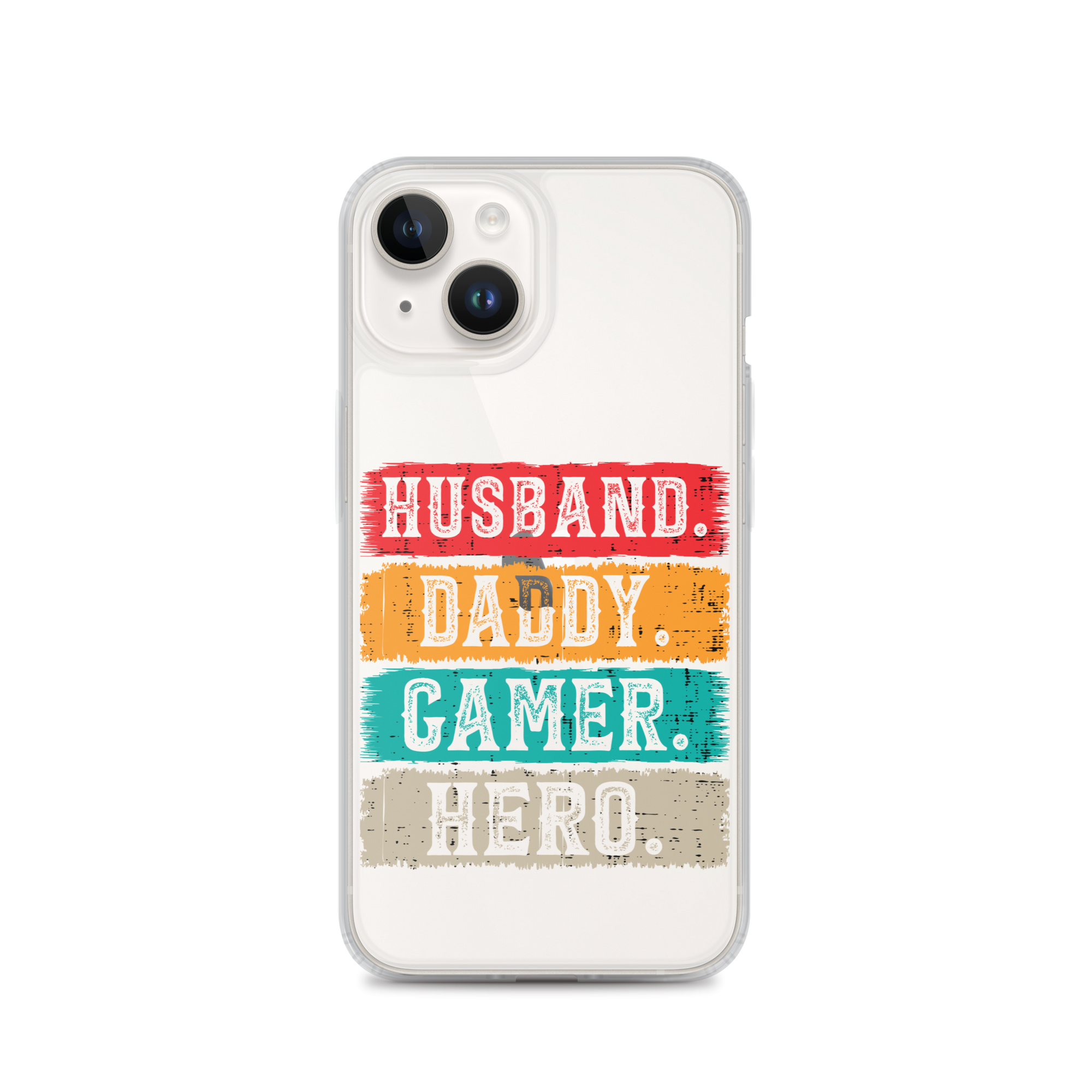 Husband, Daddy, Gamer, Hero Clear Case for iPhone®