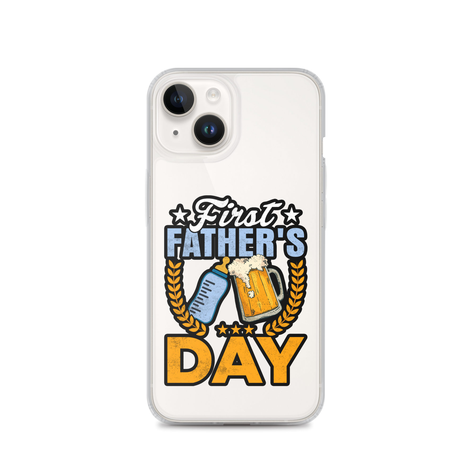 Father's First Day Clear Case for iPhone®