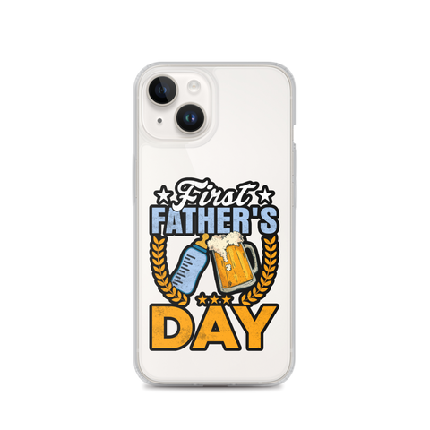 Father's First Day Clear Case for iPhone®