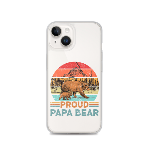 Proud Papa Bear Clear Case for iPhone®