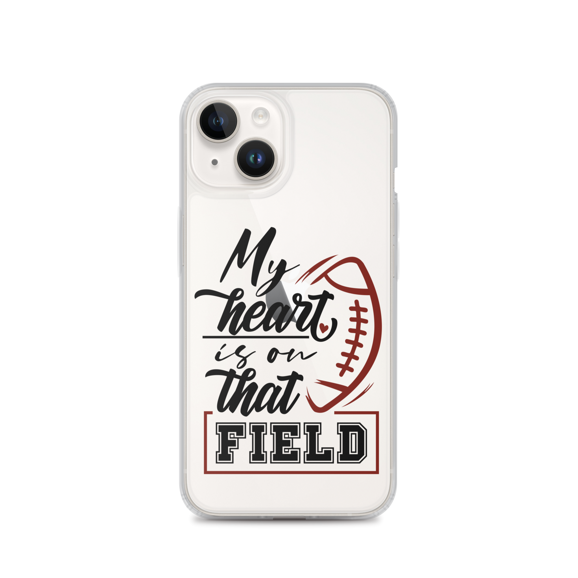 My Heart Is On That Field Clear Case for iPhone®