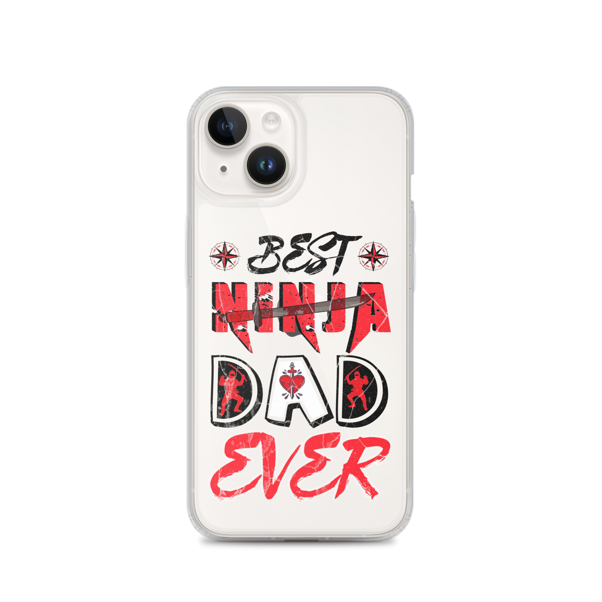 Best Ninja Dad Ever Clear Case for iPhone®