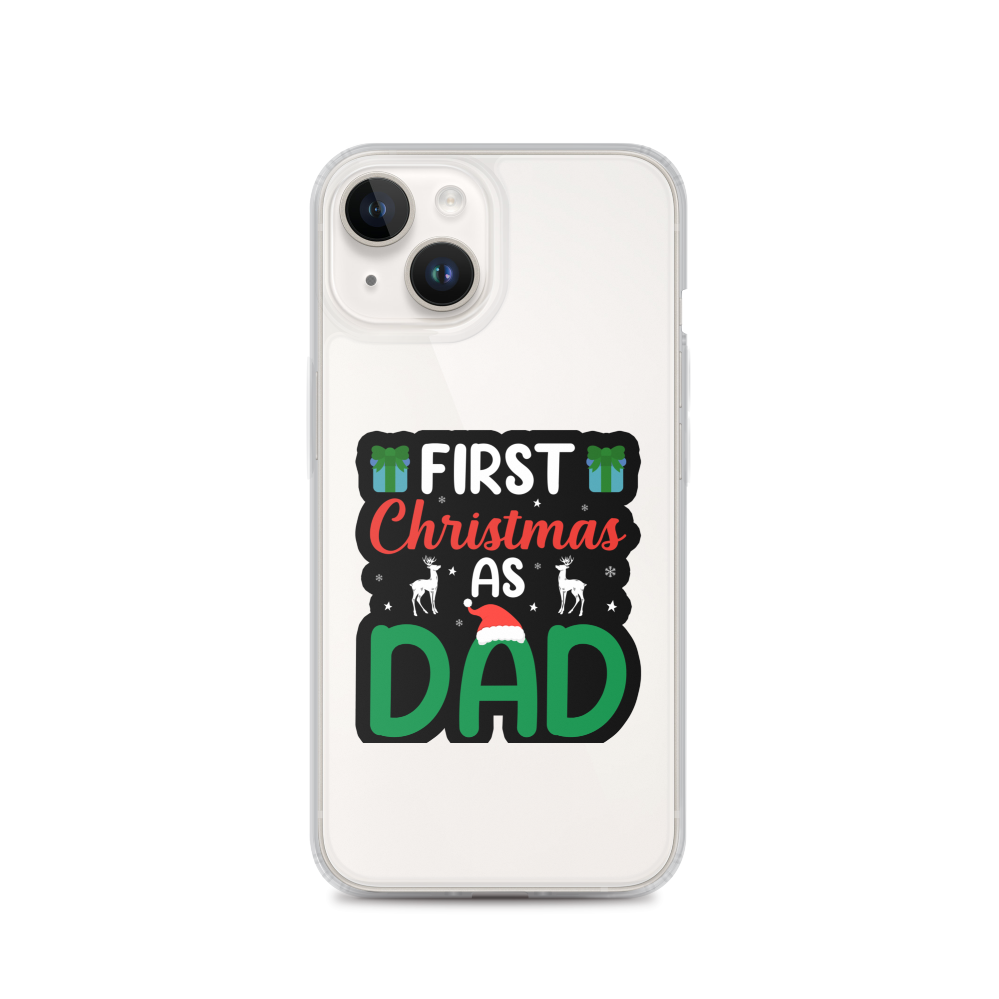 First Christmas As Dad Clear Case for iPhone®