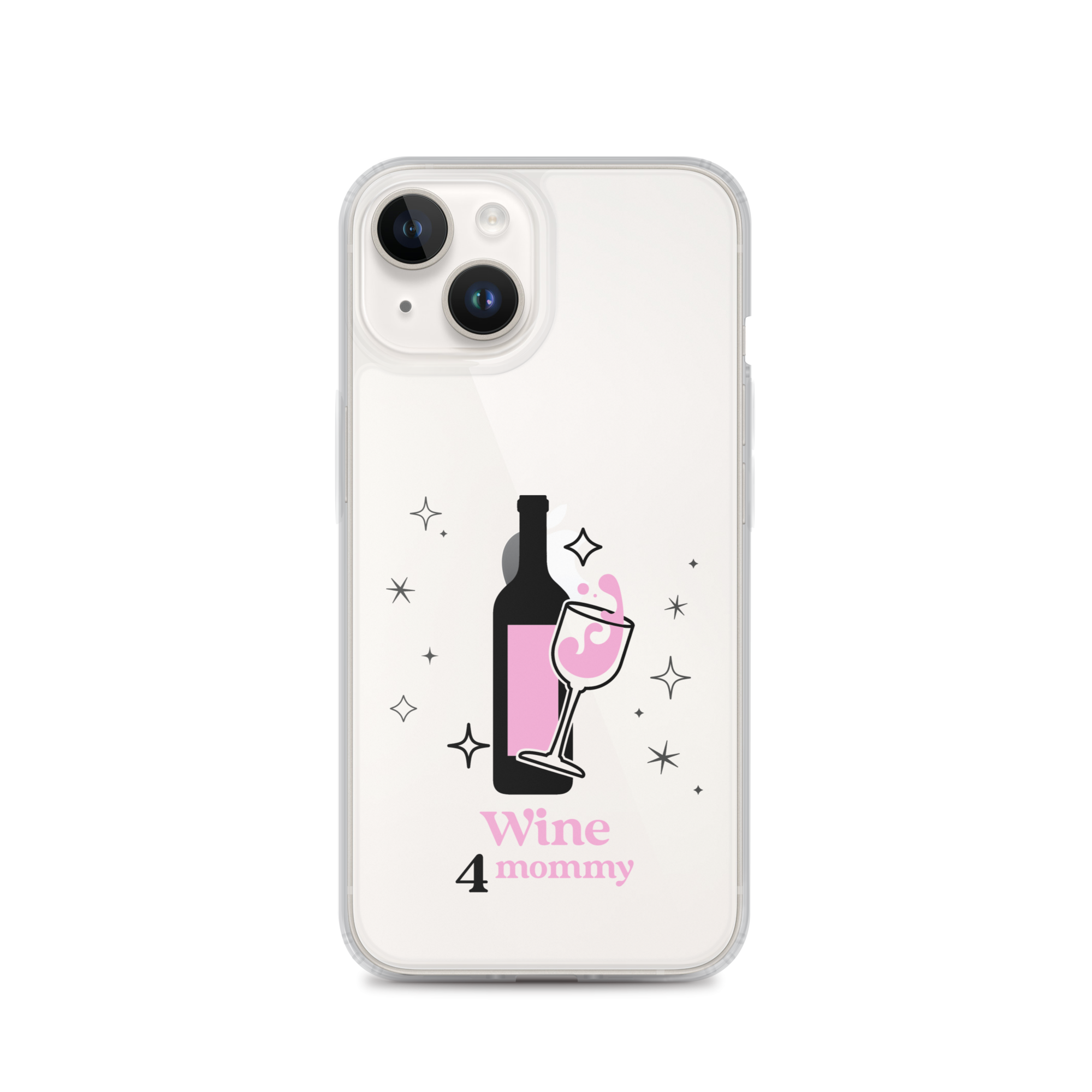 Wine For Mommy Clear Case for iPhone®