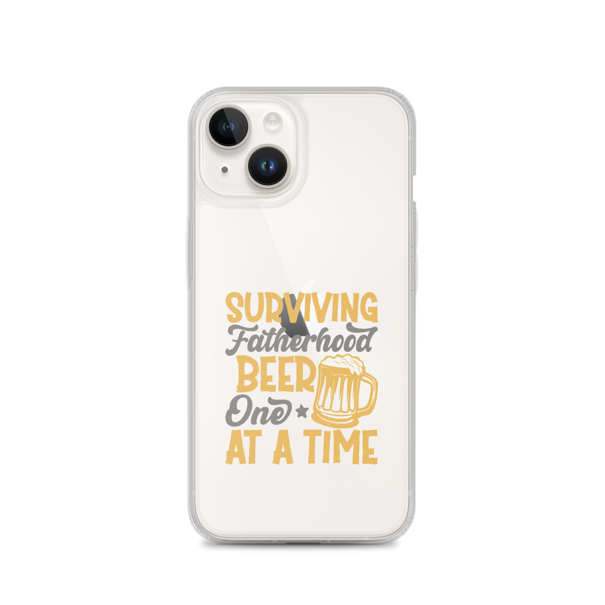 Surviving Fatherhood One Beer At A time Clear Case for iPhone®