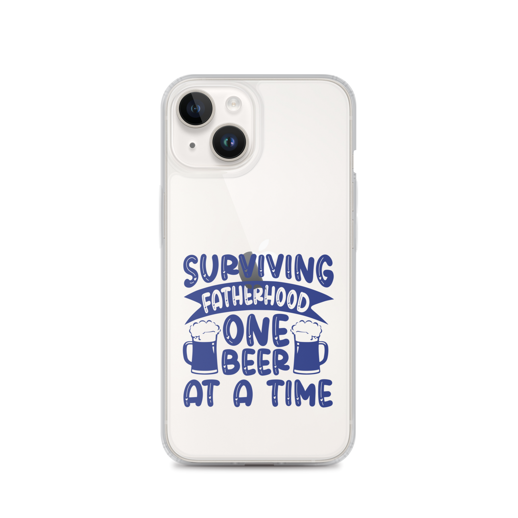 Surviving Fatherhood One Beer At A time Clear Case for iPhone®