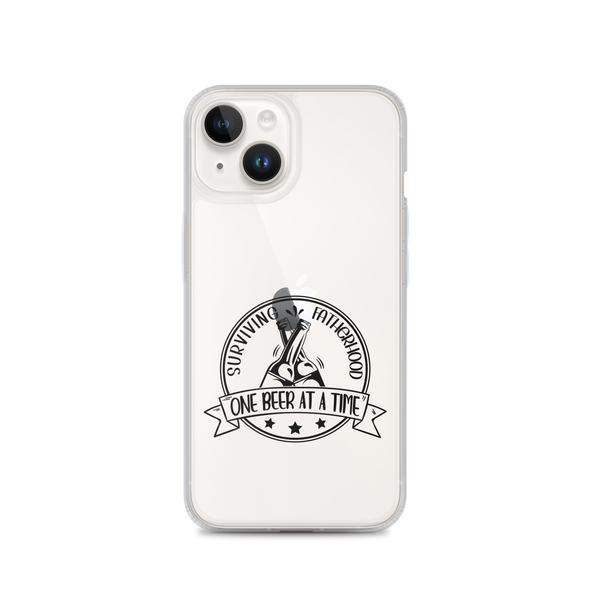 Surviving Fatherhood One Beer At A time Clear Case for iPhone®