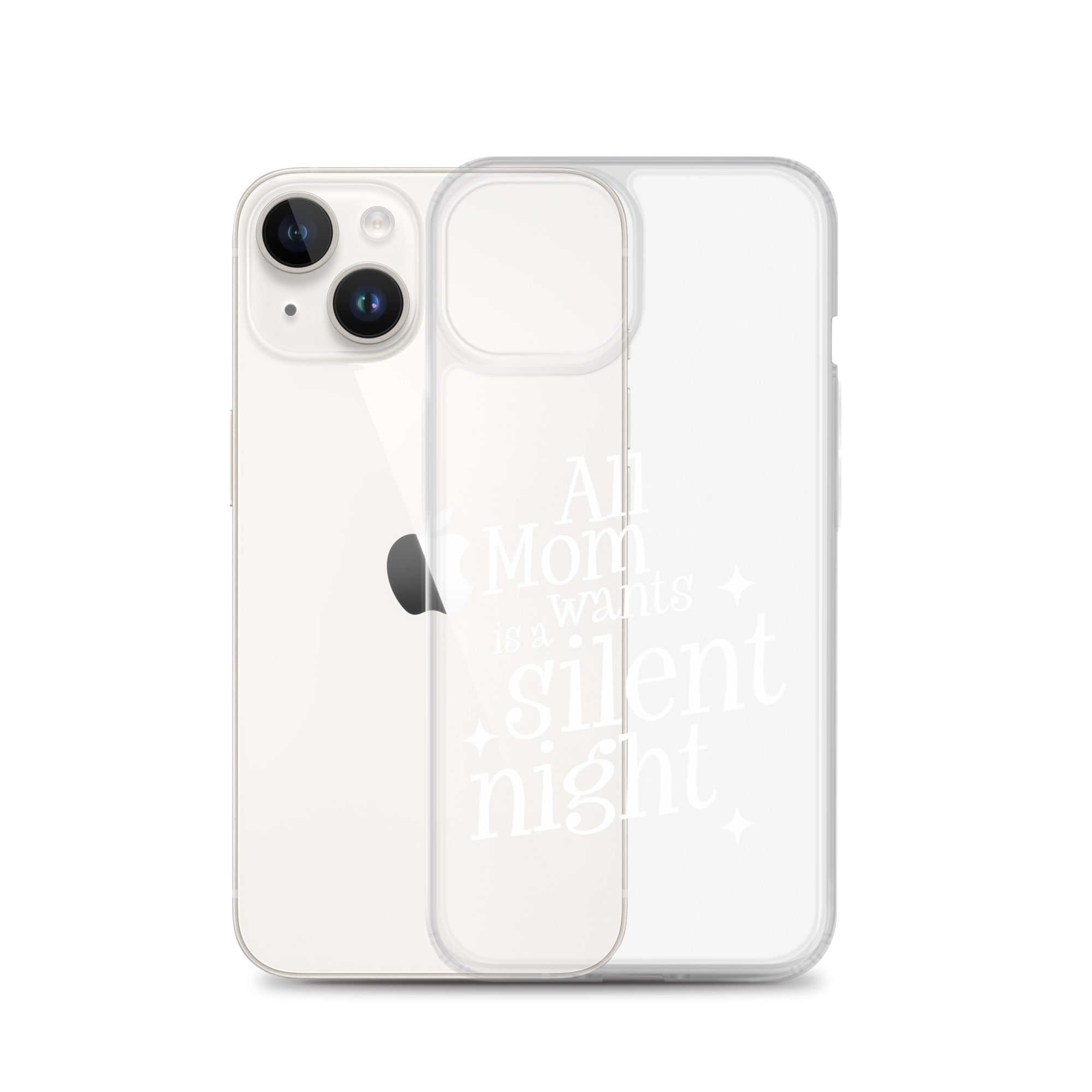 All Mama Wants Is A Silent Night Clear Case for iPhone®