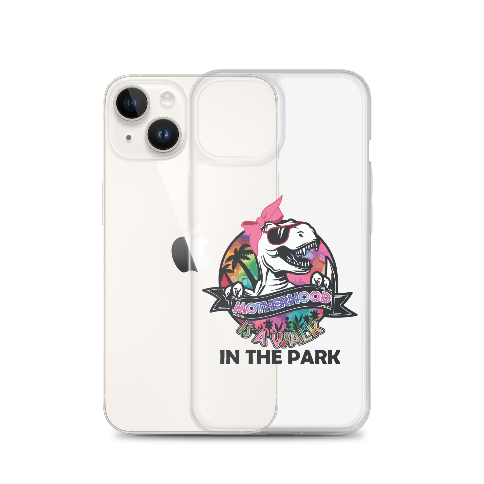 Motherhood Is A Walk In The Park Clear Case for iPhone®