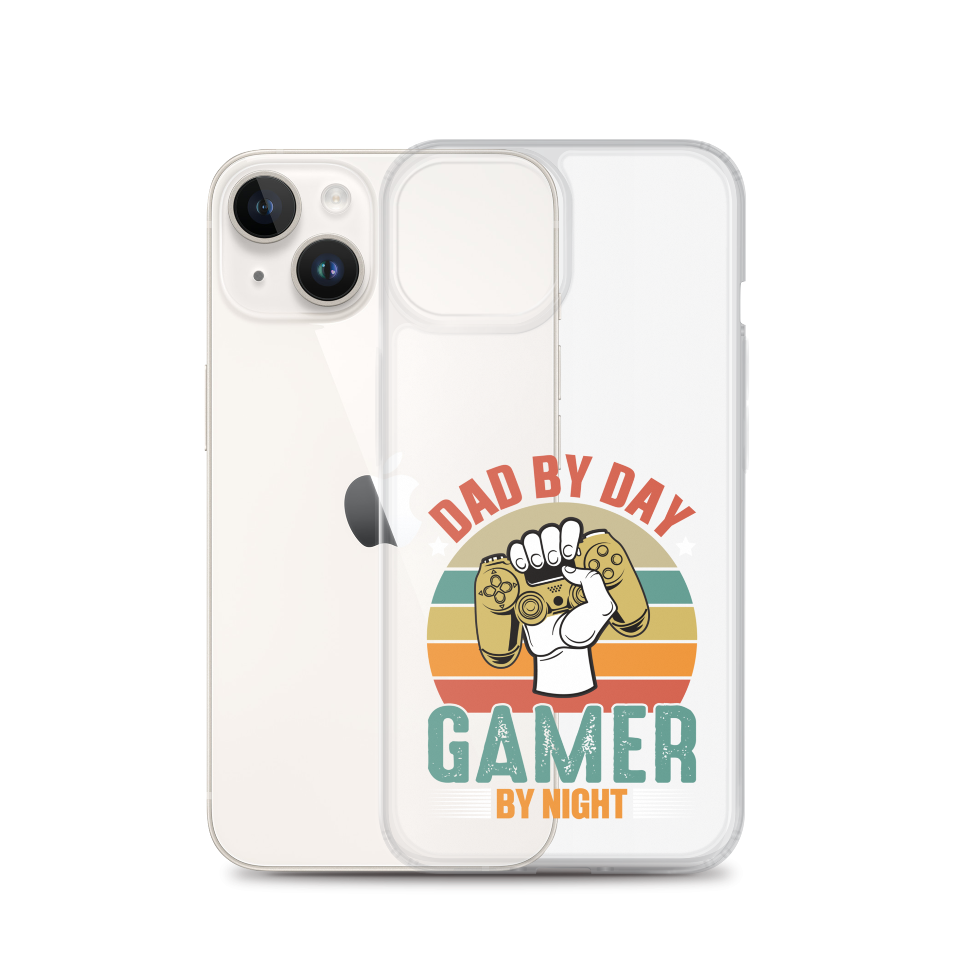 Dad By Day Gamer By Night Clear Case for iPhone®