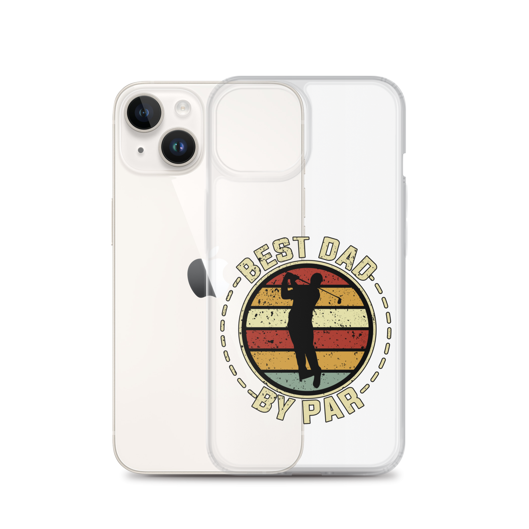 Best Dad By Par Clear Clear Case for iPhone®