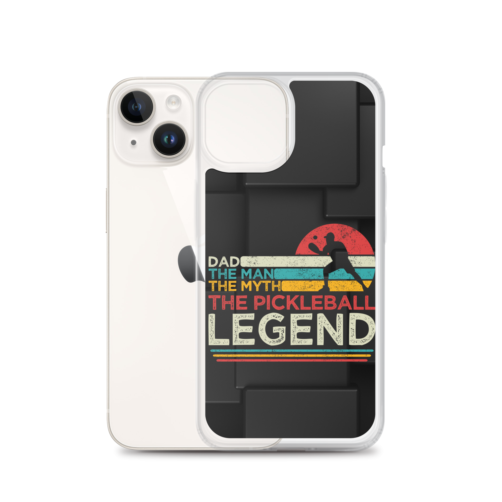 Dad The Man The Myth The Pickleball Legend Clear Case for iPhone®