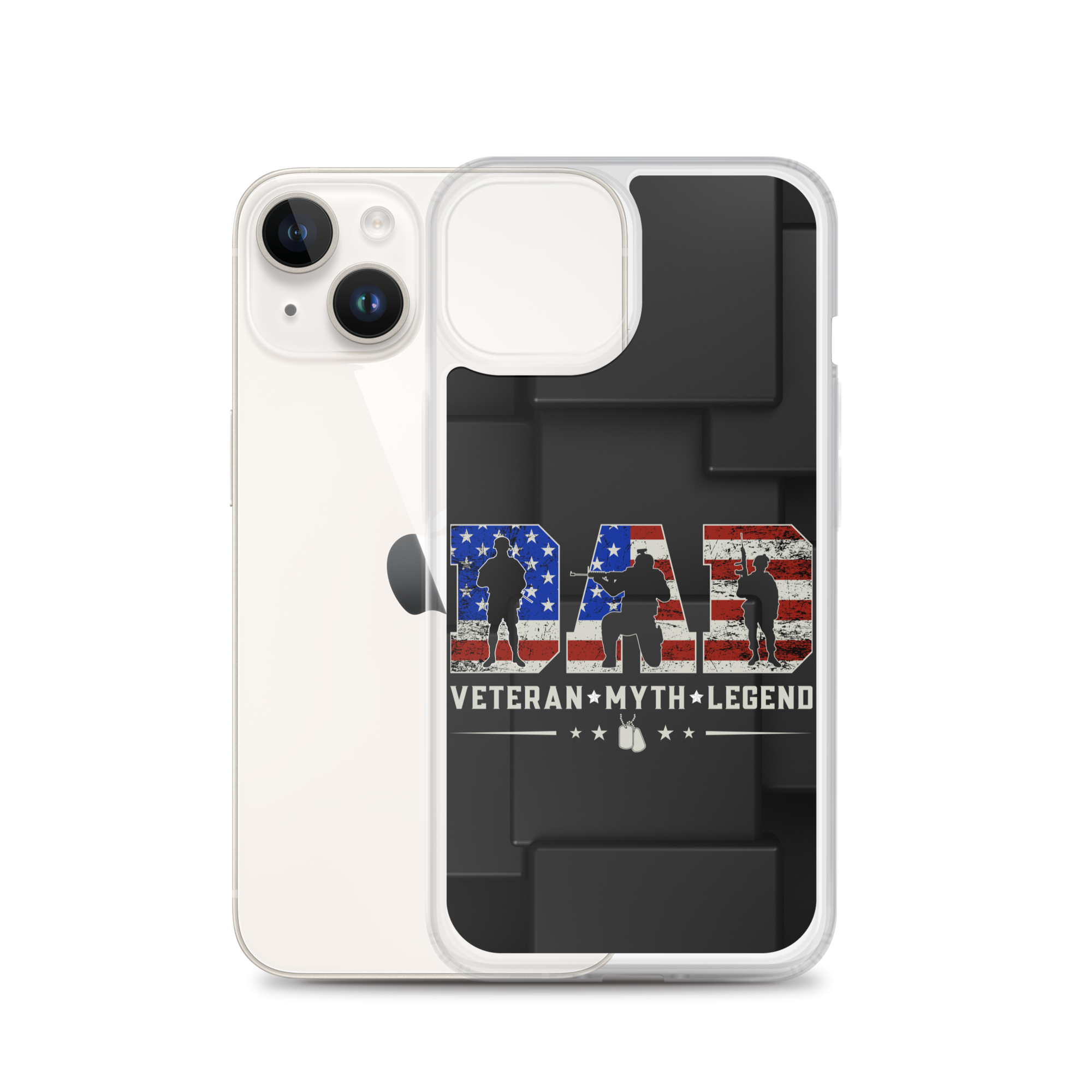 Dad Veteran Myth Legend Clear Case for iPhone®