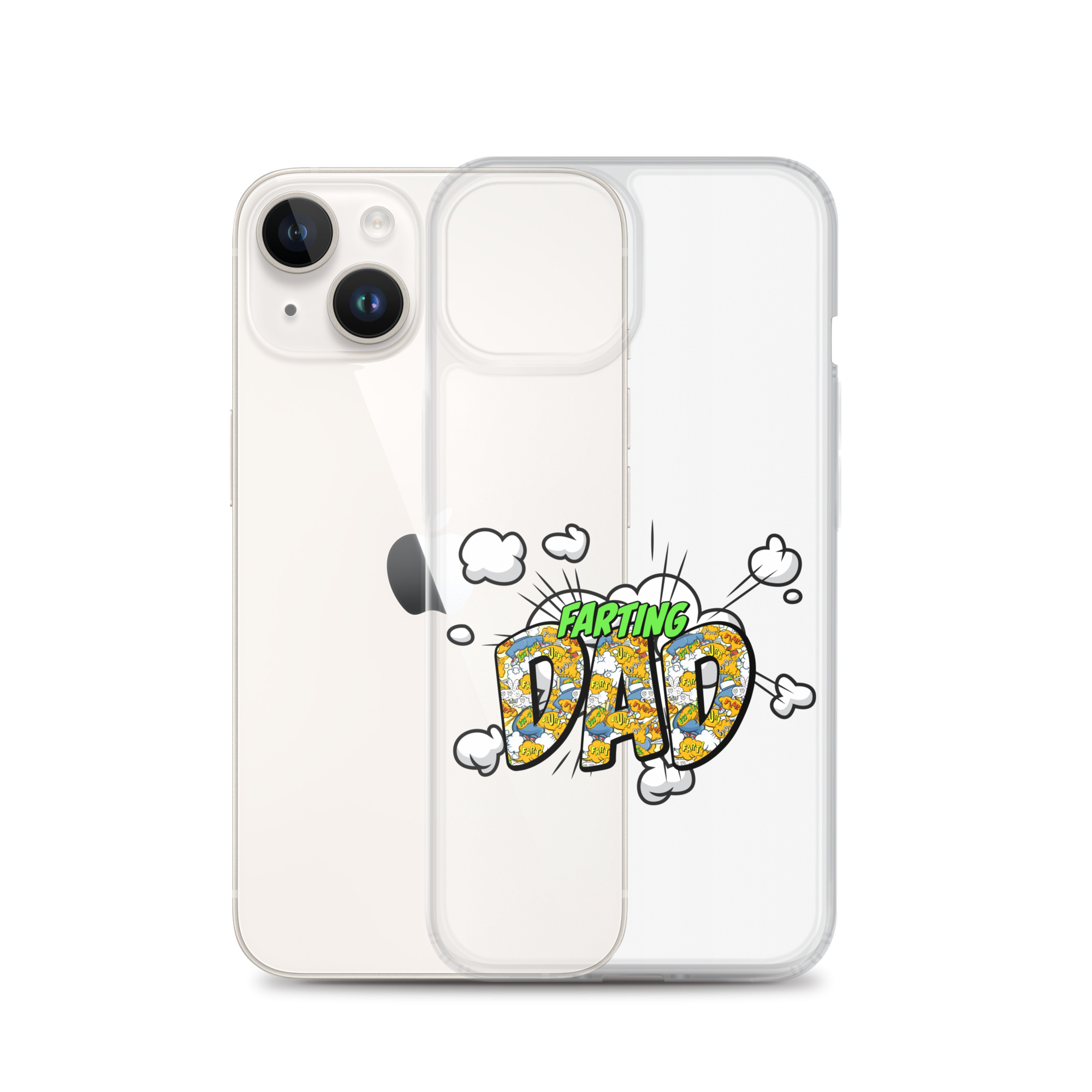 Farting Dad Clear Case for iPhone®