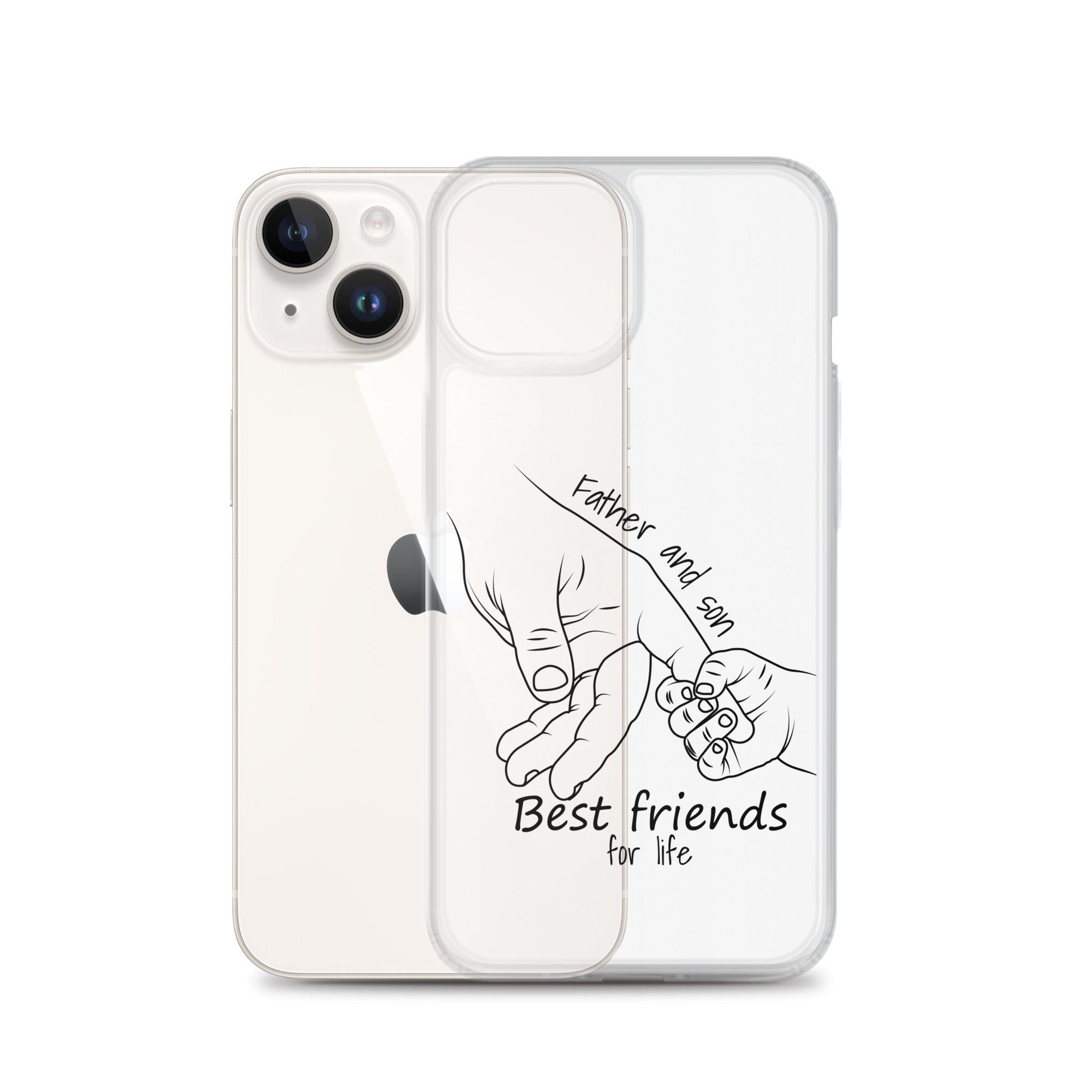 Father And Son Best Friends For Life Clear Case for iPhone®