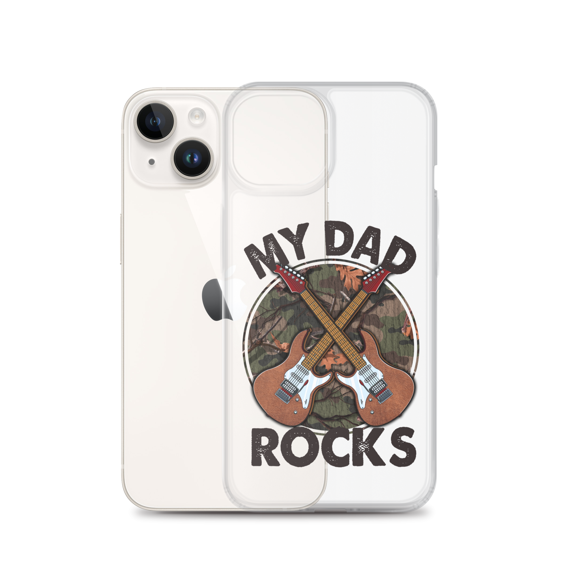 My Dad Rocks Clear Case for iPhone®