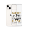 Father And Daughter Tide By Hand Heart To Heart Clear Case for iPhone®