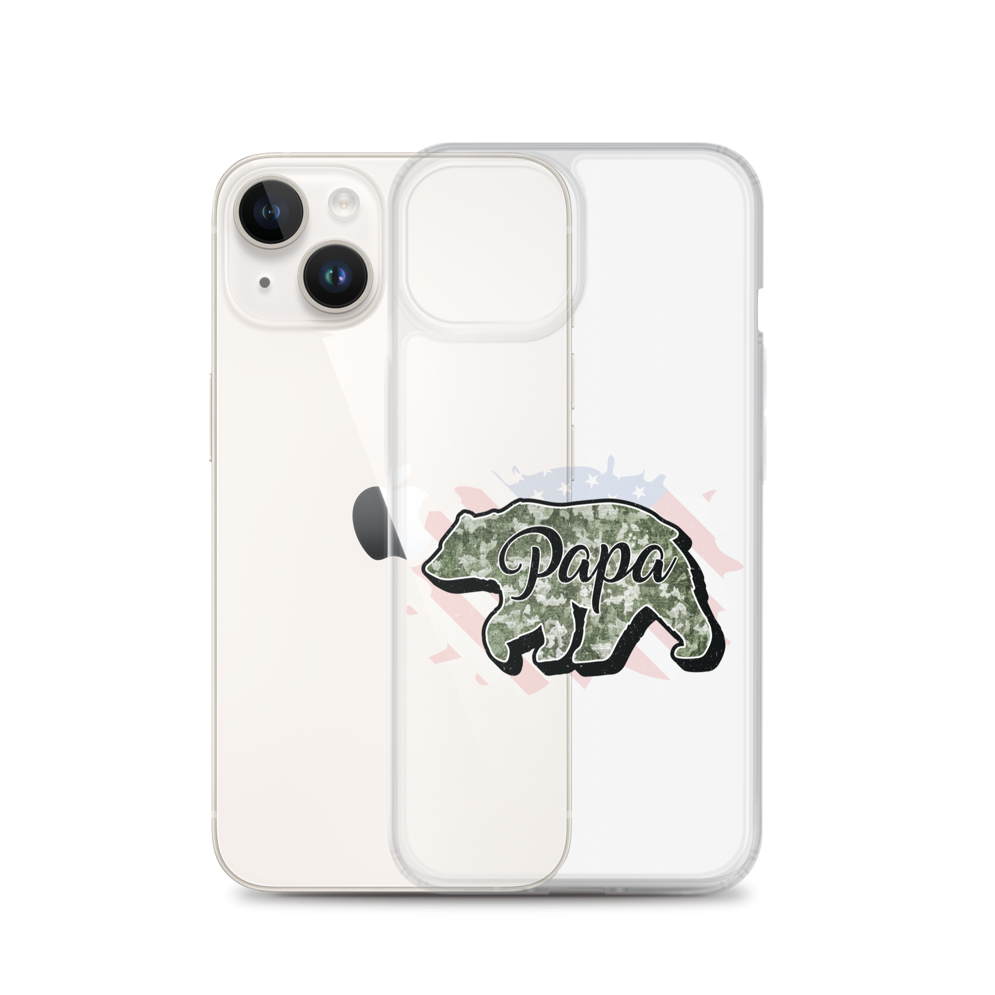 Bear Papa Clear Case for iPhone®