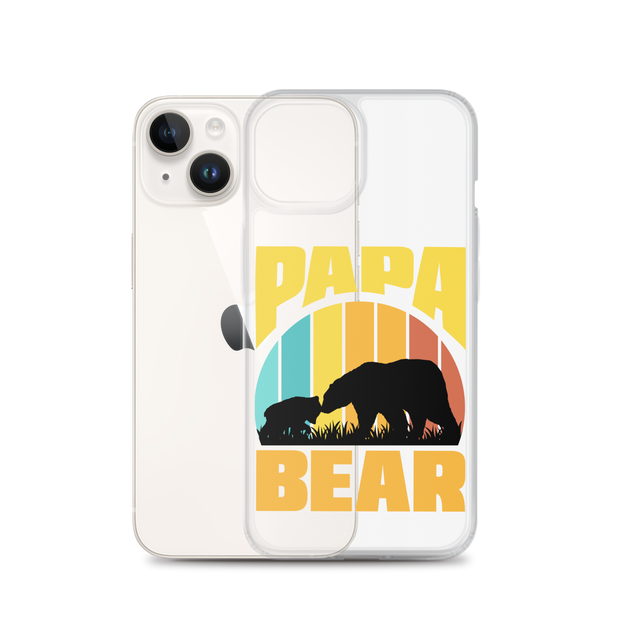 Papa Bear Clear Case for iPhone®