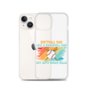 Softball Dad Like A Baseball Dad But With Bigger Balls Clear Case for iPhone®