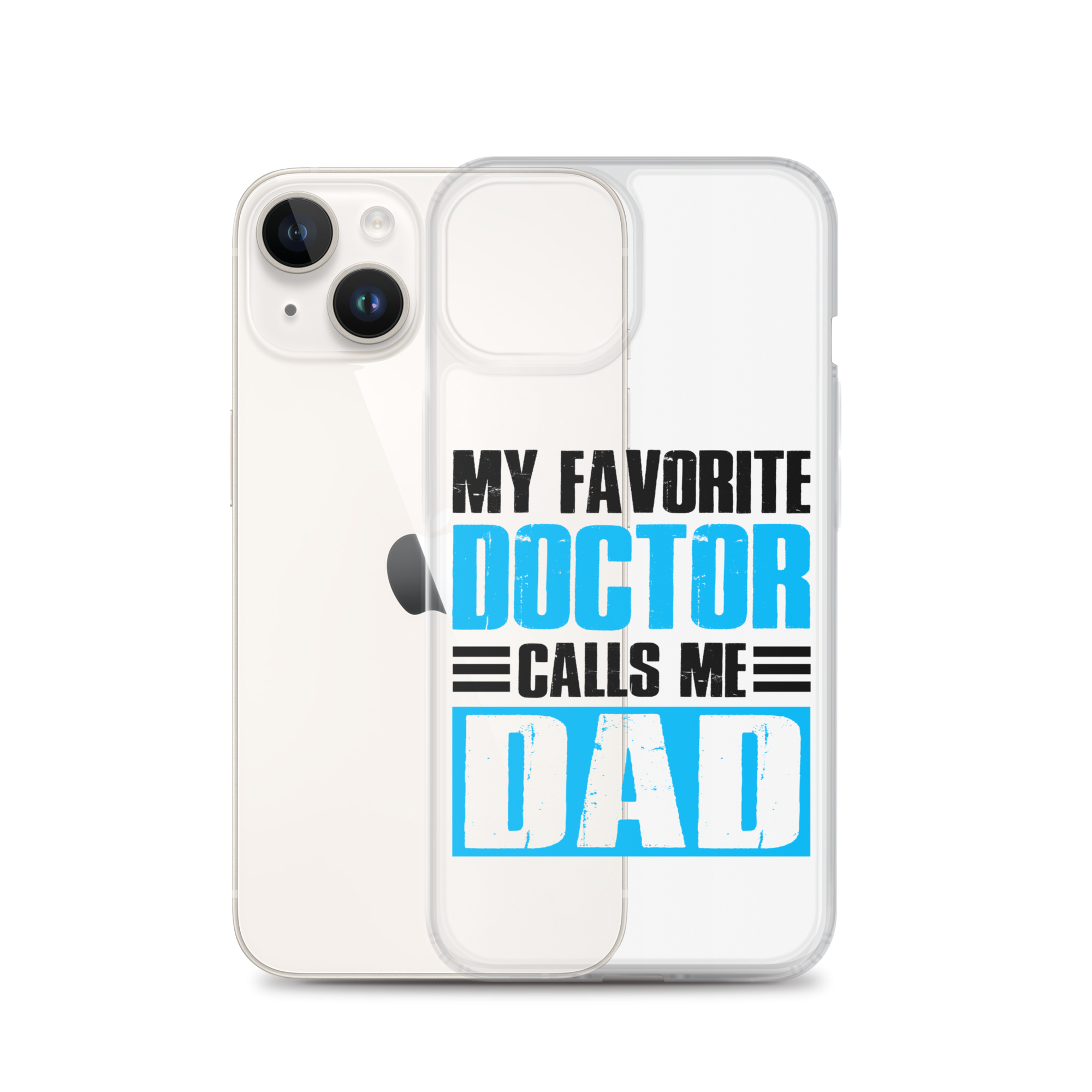 Mer Dad Don't Mess With My Mermaid Clear Case for iPhone®