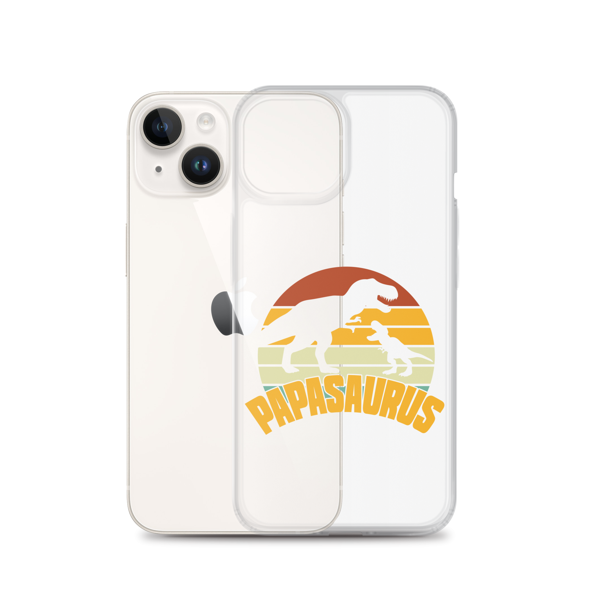 Papasaurus Clear Case for iPhone®