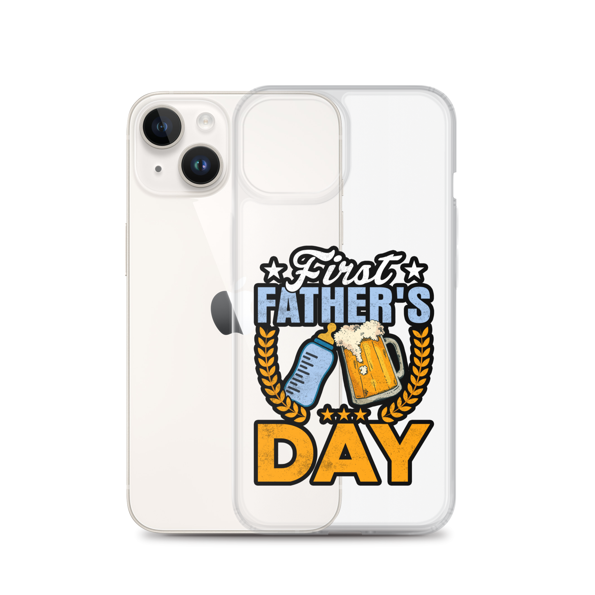 Father's First Day Clear Case for iPhone®