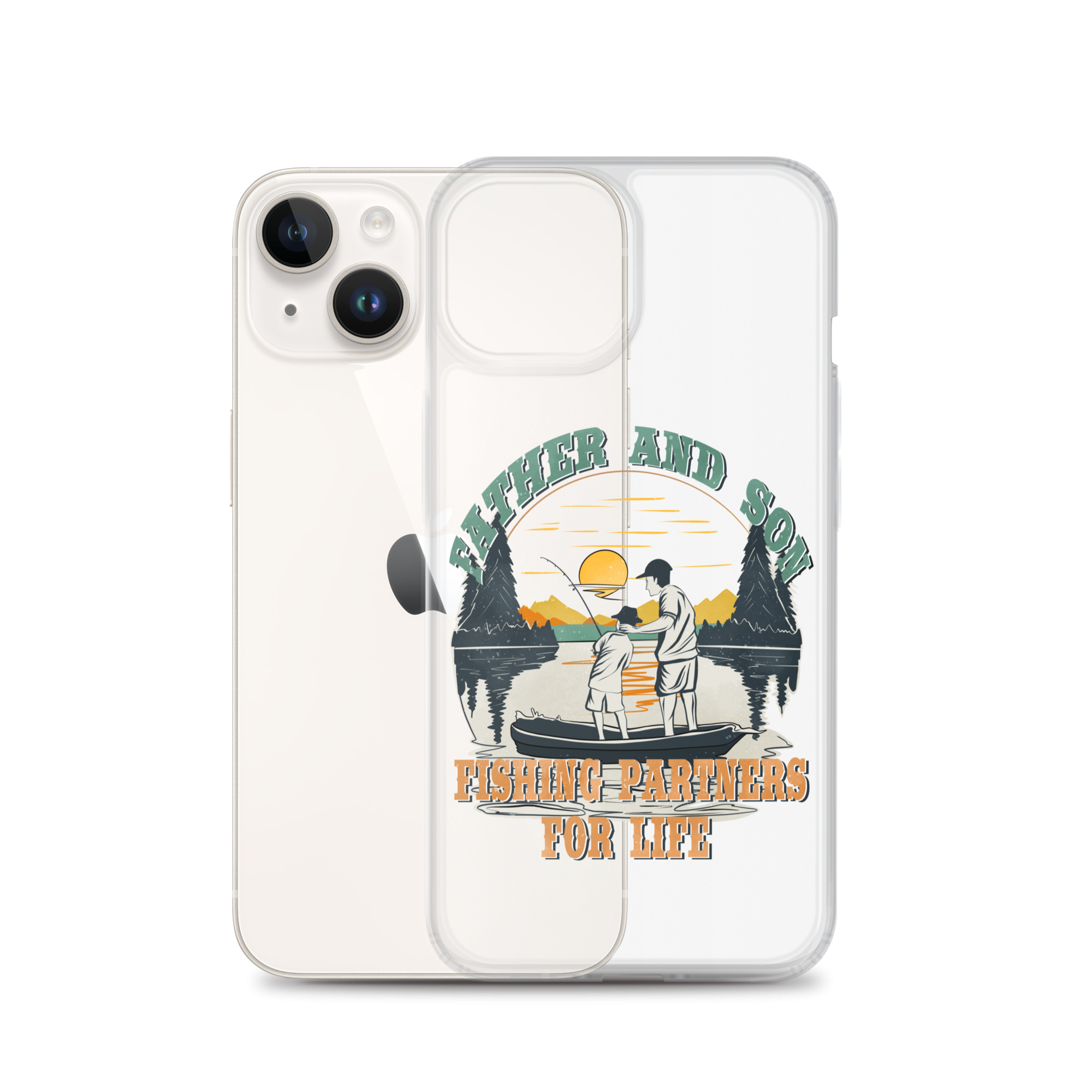 Father And Son Fishing Partners For Life Clear Case for iPhone®