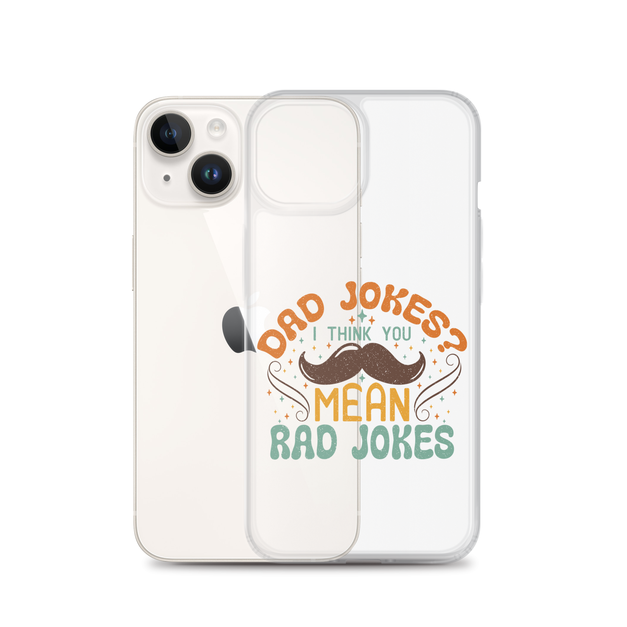 Dad Jokes I Think You Mean You Mean Rad Jokes Clear Case for iPhone®